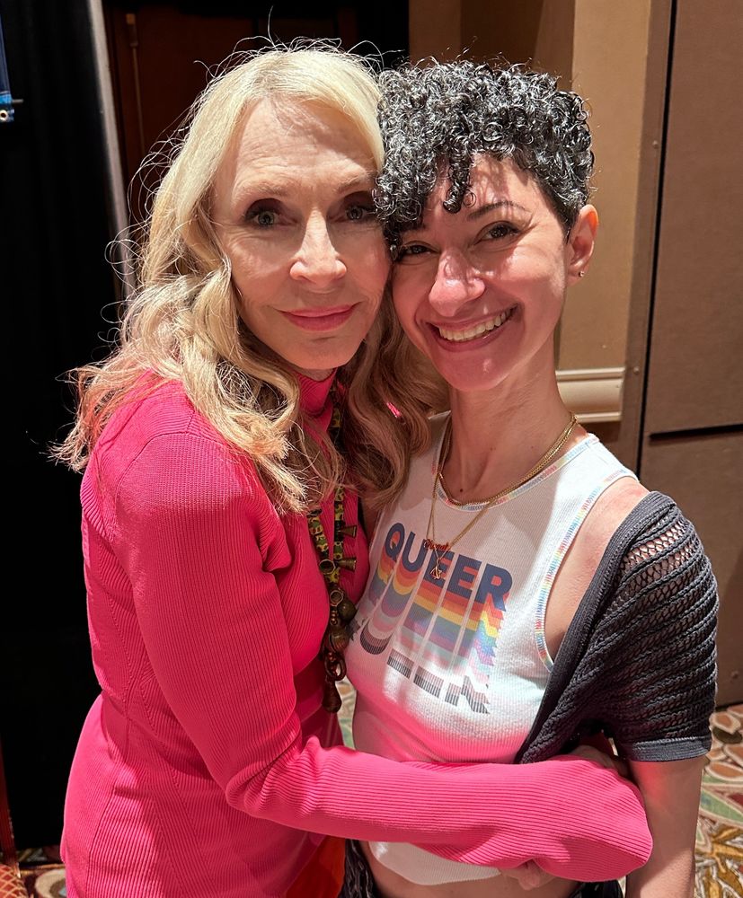 A photo of me with Gates McFadden at the 2024 STLV