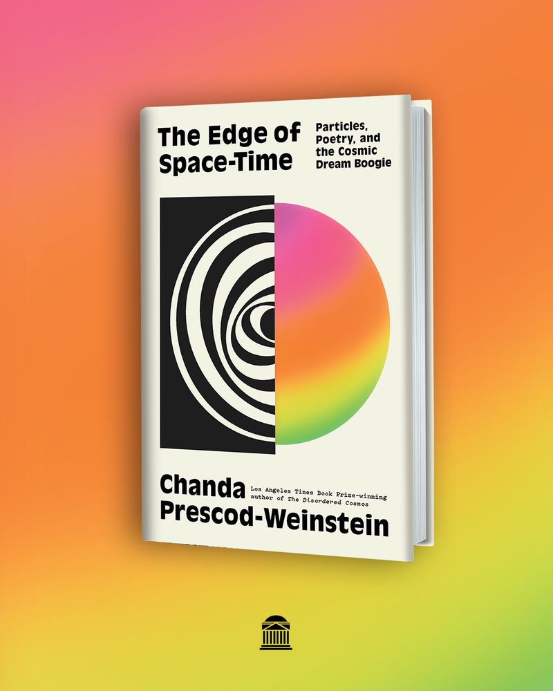 rainbow background with the cover of the book that is described in detail at the link