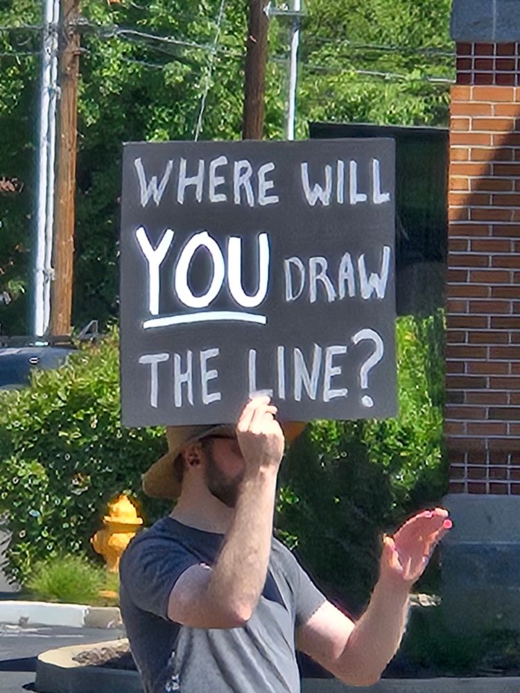 "Where will YOU draw the line?" 