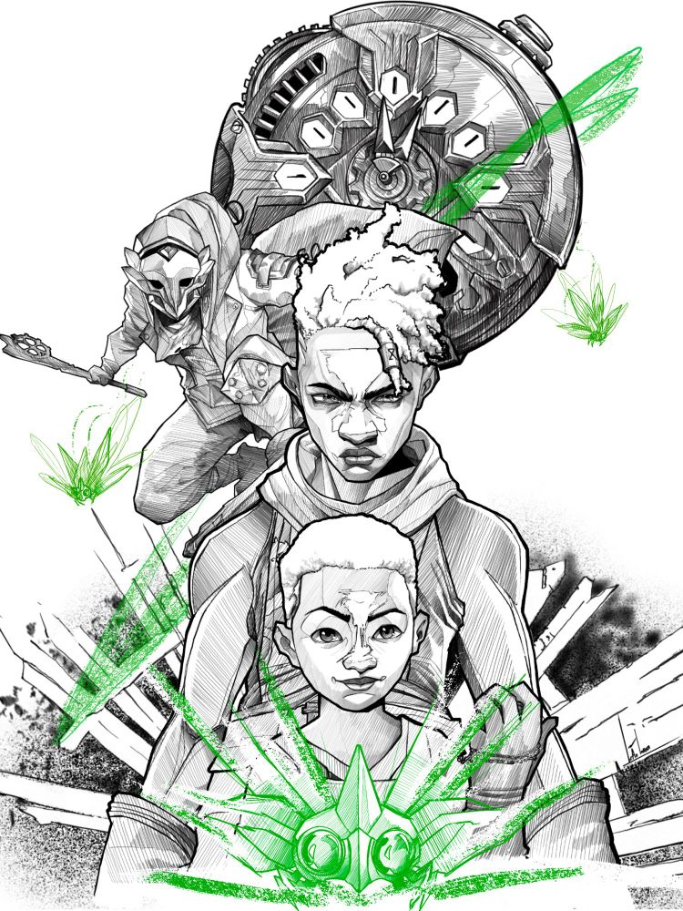 Arcane, Ekko Fanart 🪲