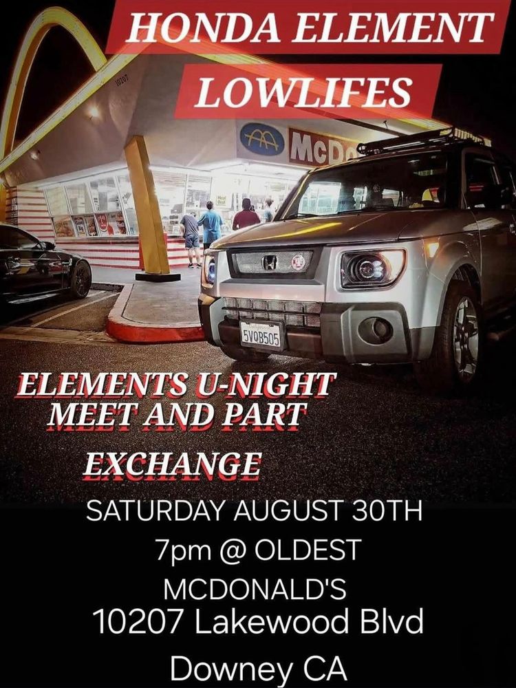 Honda Element Meet in Downey California August 30th 
