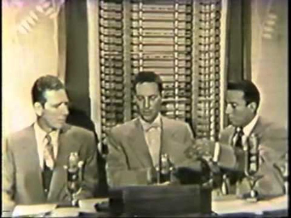 Cameraman Leonard Peck and Durward Kirby on The Garry Moore Show