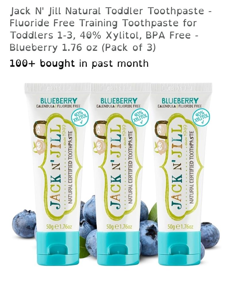 Jack N' Jill blueberry toothpase for toddlers