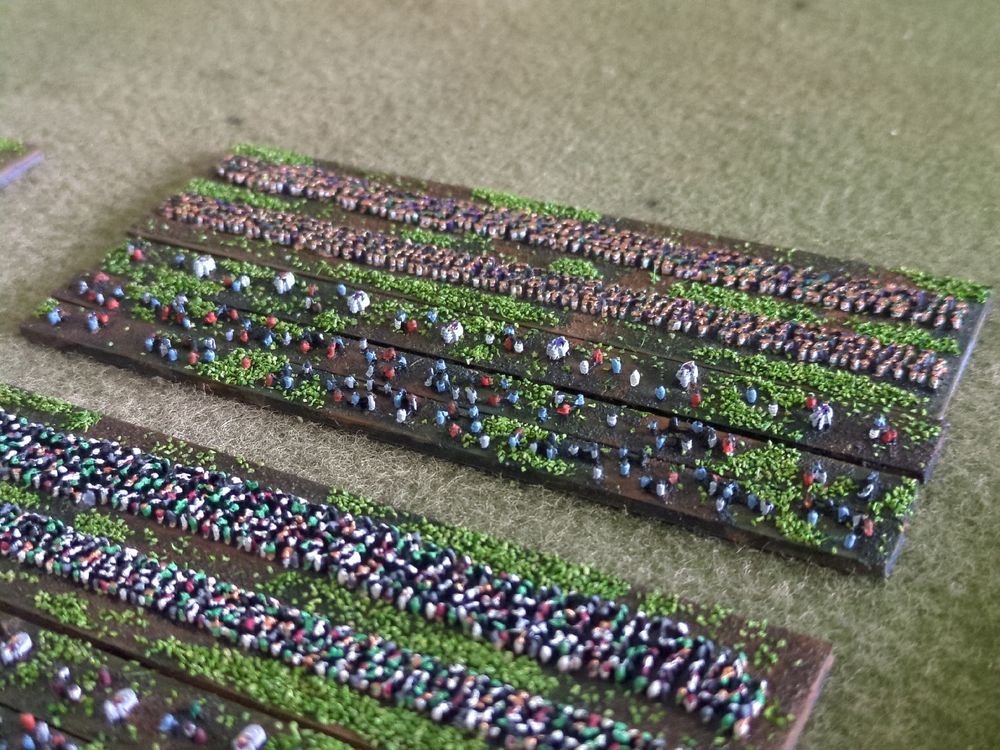 2mm miniatures for Strength & Honour. Carthaginian spearmen with attached elephant's and skirmishers.