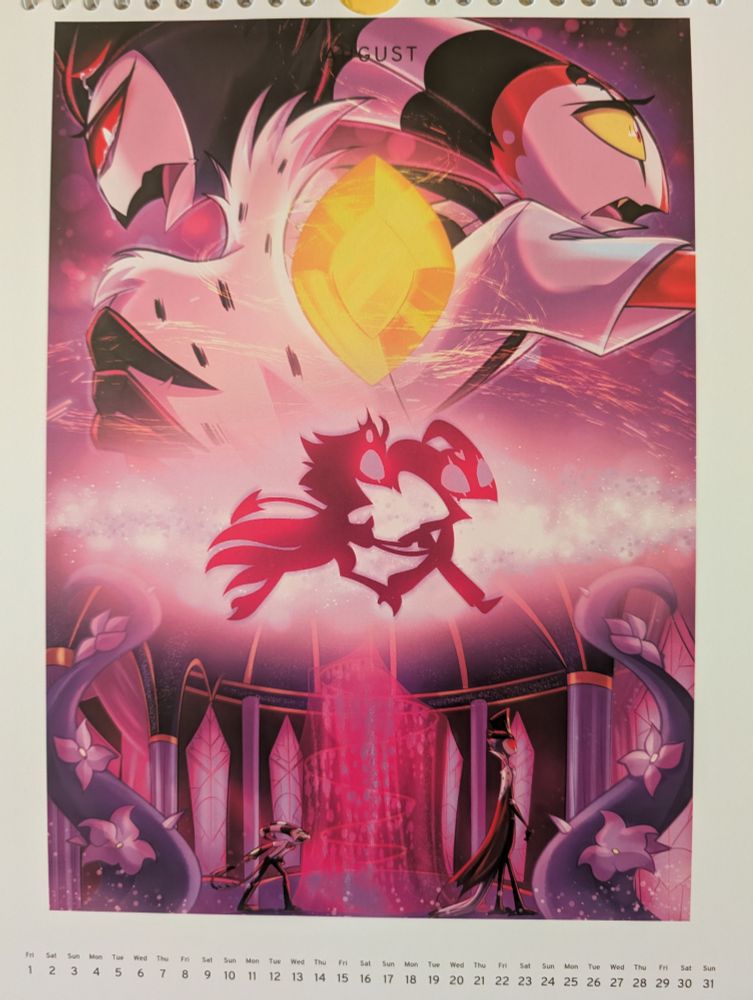 August is Full Moon - Helluva Boss 2025 calendar by zero_lawliet