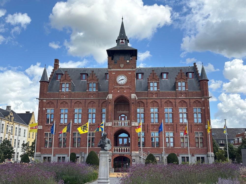 The town hall of Knokke-Heist in West Flanders, Belgium. 