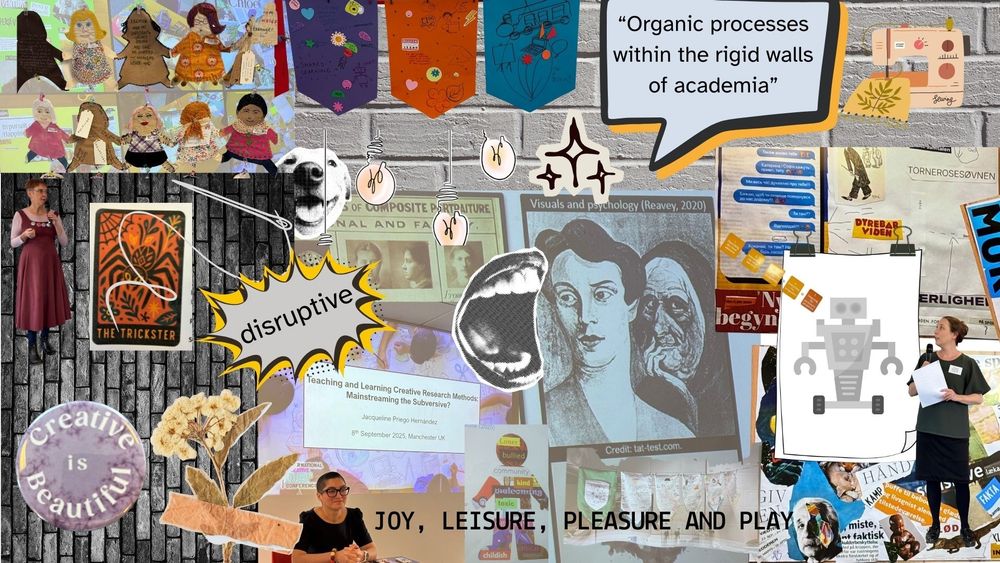 A collage of images and quotes from the conference. Happy and chaotic images.