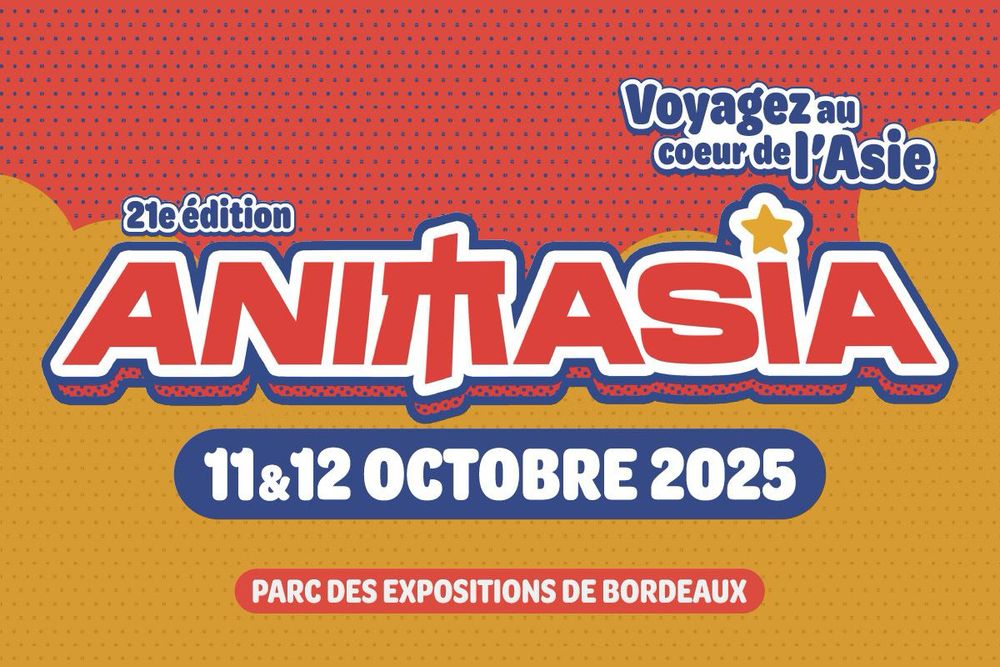 Affiche de la 21ème édition du Festival Animasia de Bordeaux. 