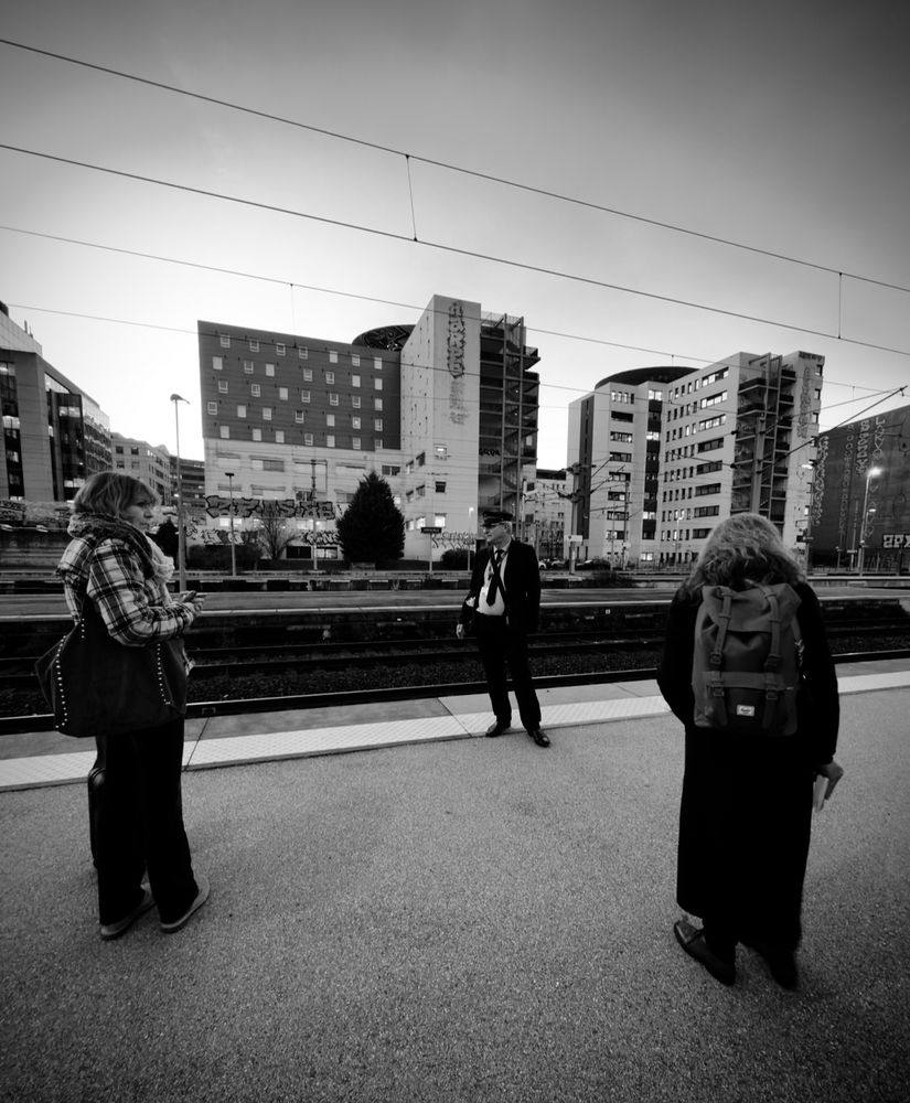 Photo en noir et blanc. 