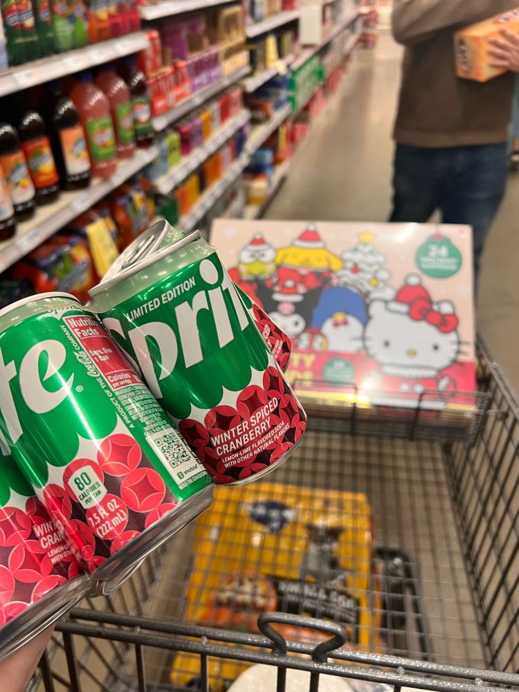 cranberry sprite and hello kitty advent calendar 