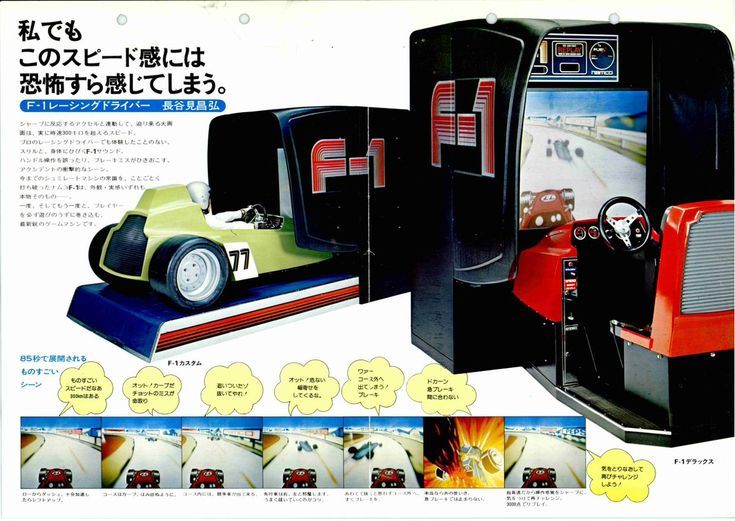 Arcade sales brochure for F-1 (1976, Namco)