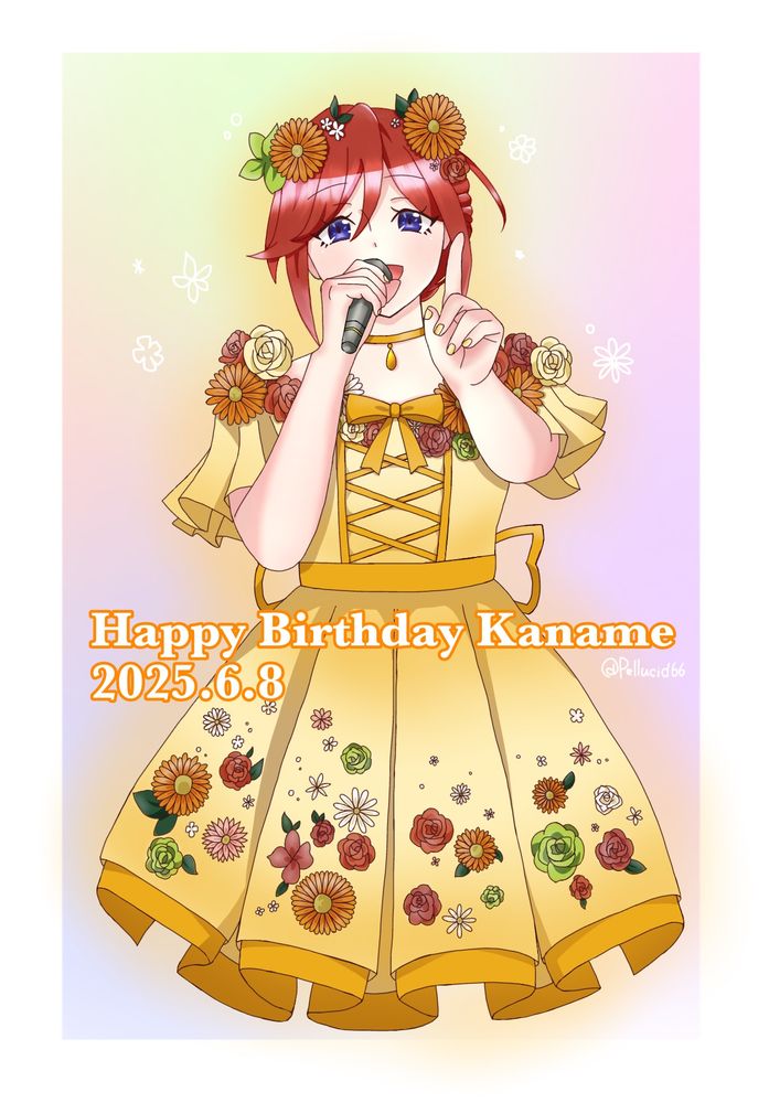 2025年6月29日まで開催中のイベント「マクロスΔ×HANA･BIYORI ようこそ！ワルキューレ・ガーデンへ」の衣装。