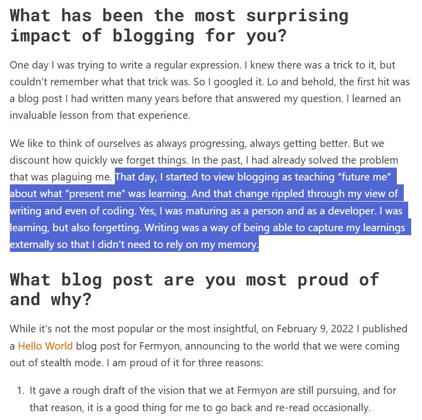 Matt Butcher on technical blogging