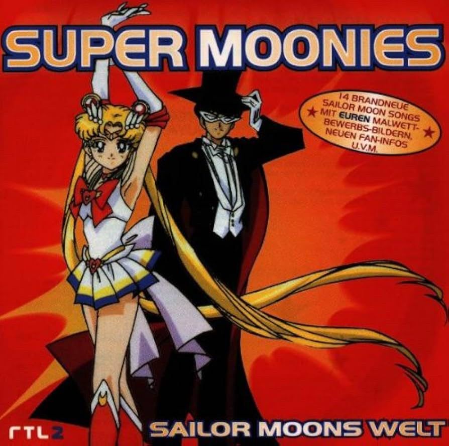 cd cover
 „super moonies“ sailor moons welt