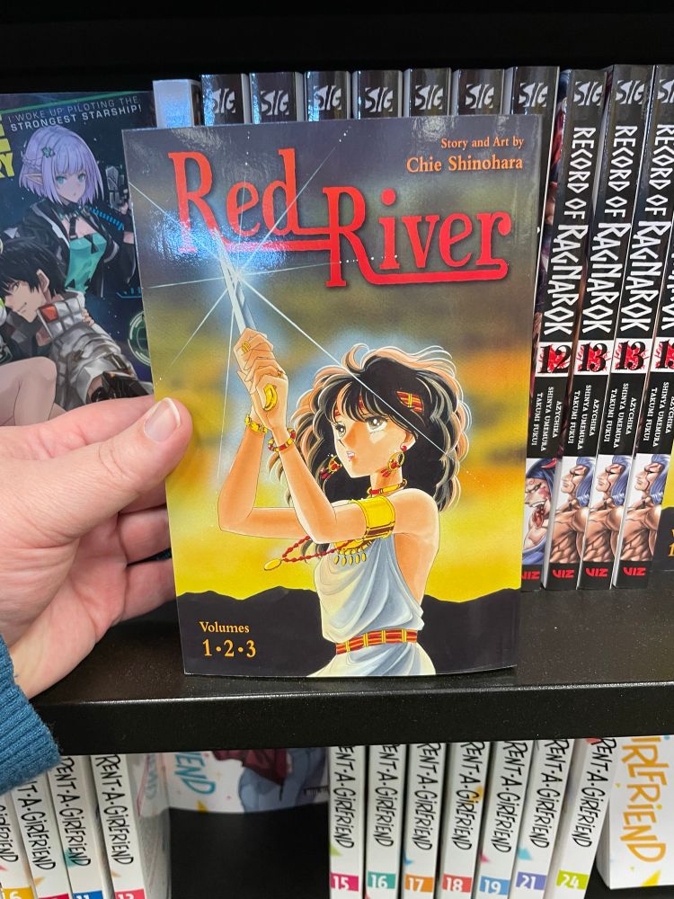 The cover of vol 1 of the three-in-one omnibus release of Chie Shinohara’s manga Red River