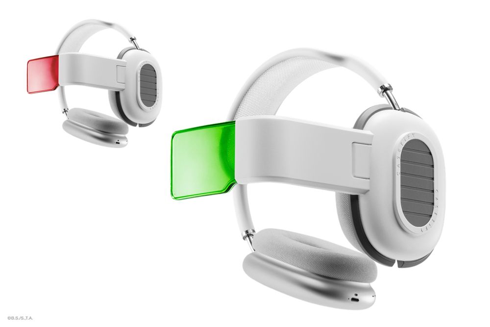 Dragon Ball Z Scouter add-ons for Apple AirPod Max by CASETiFY, posted by dragon ball scholar derek padula