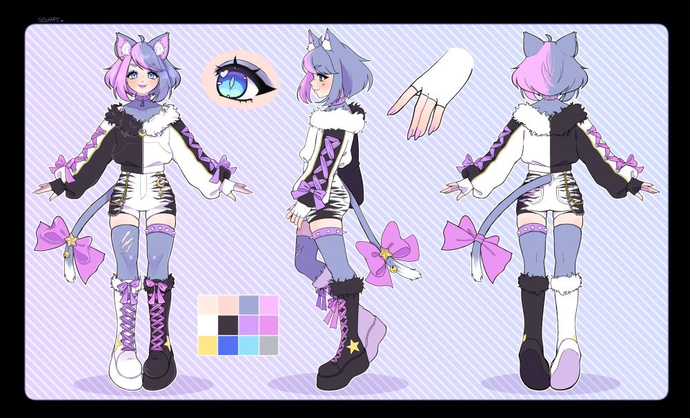 Ref sheet of jasmeow by solappii