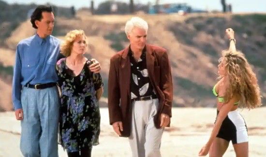 Beach scene from the 1991 film, LA Story. 