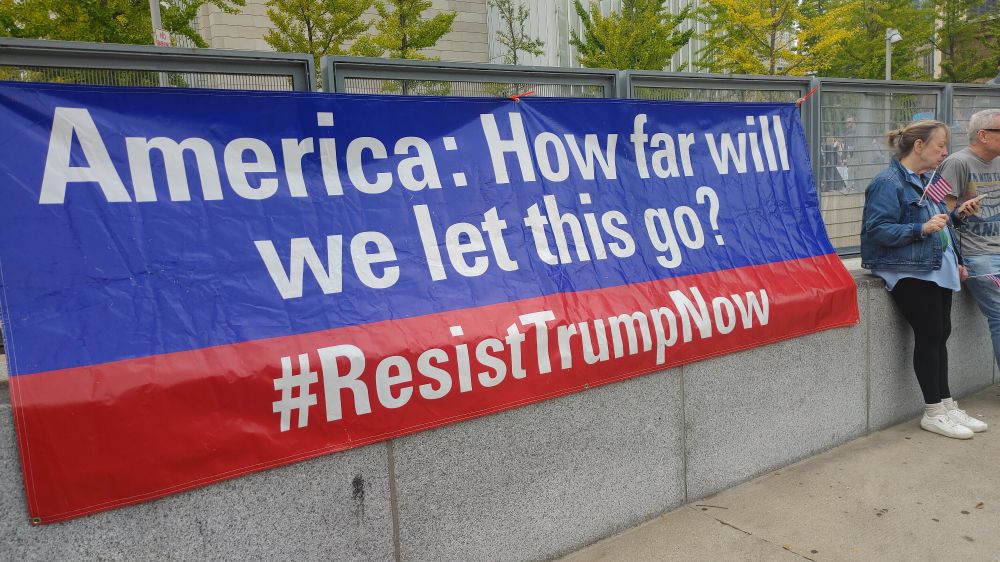 America: How far will we let this go? #ResistTrumpNow