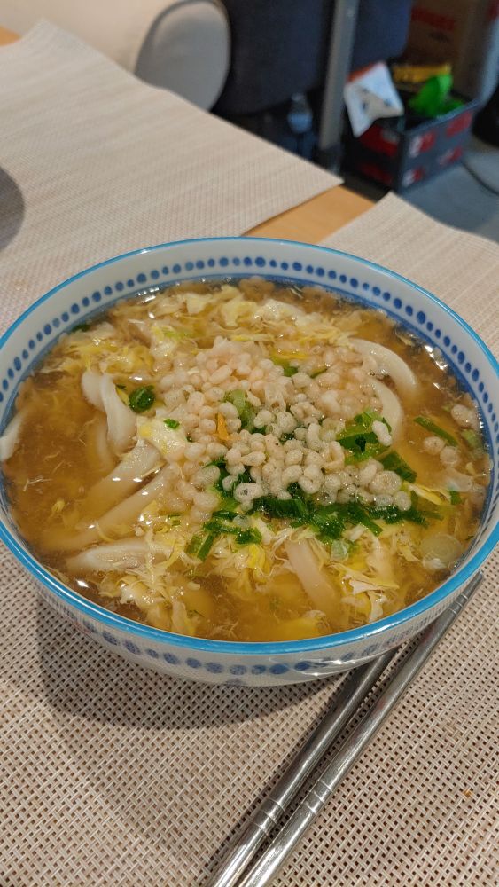 自家製卵とじうどん