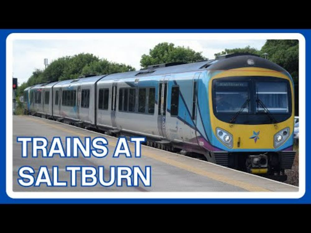 TRAINS at SALTBURN (TVL/Tees Valley Line) - 08/07/2024