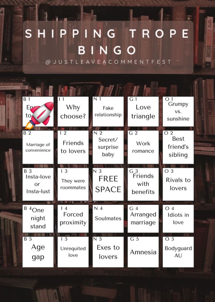 I have marked off Enemies to Lovers on my shipping trope bingo card