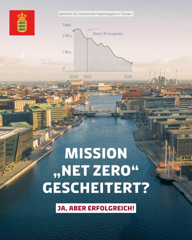 German text:

Mission "net zero" failed?

Yes, but successfully!