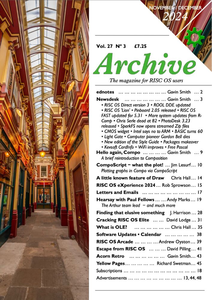 Front cover of Archive Magazine Volume 27 Issue 3. Archive is the magazine for RISC OS users.