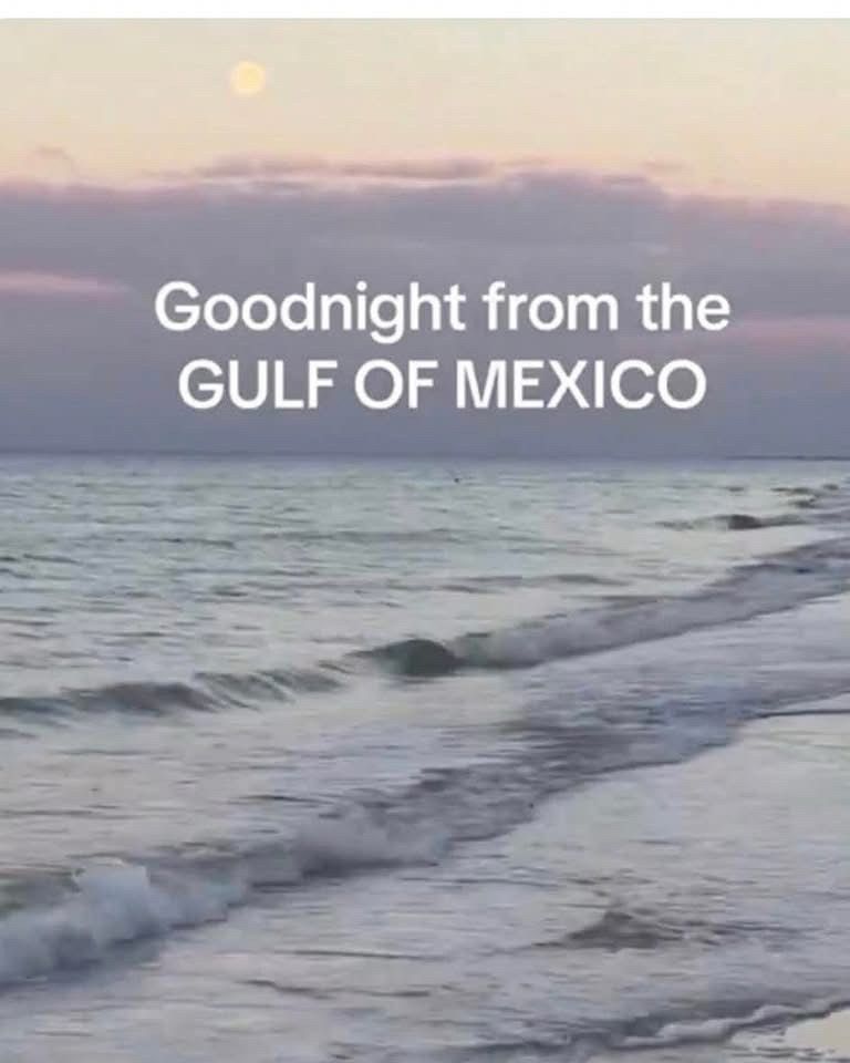 Goodnight from the GULF OF MEXICO