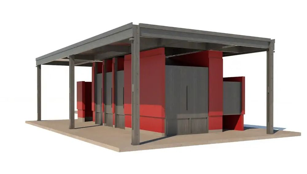 Artist's impression of the new toilet block