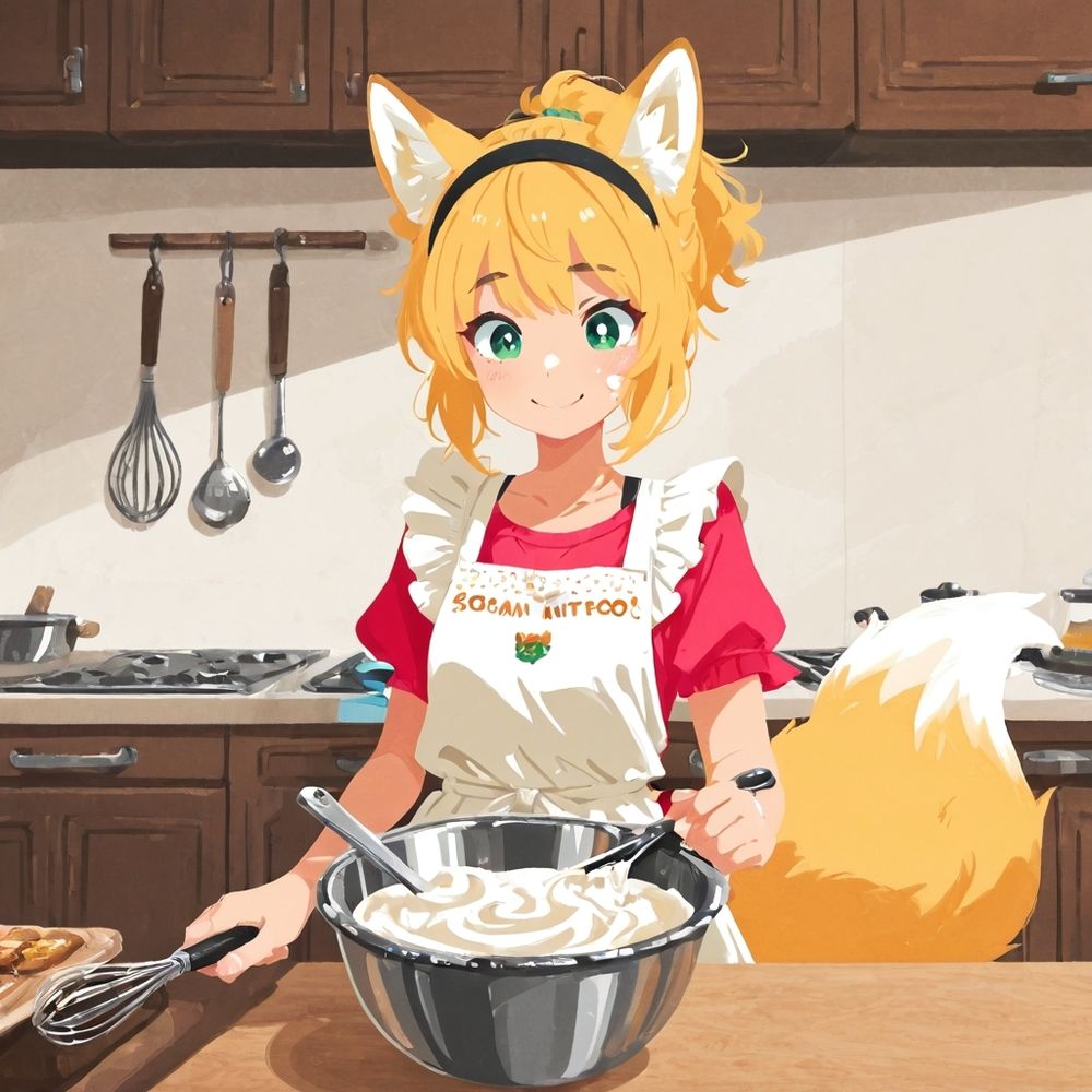 んふふ〜♪🦊🍰