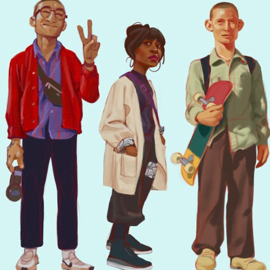 A few street fashion portraits of people from East Van 