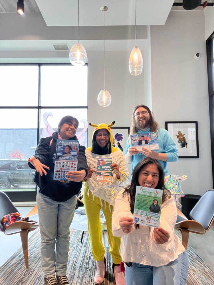 A picture of team Jason and team Kay on headed on a spooky door knock adventure.