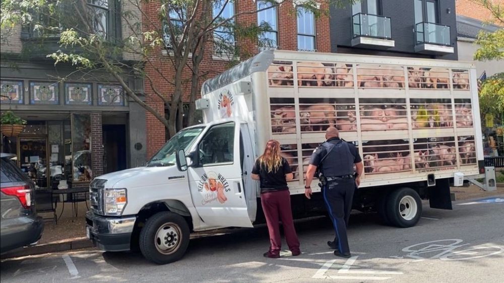 PETA "Hell on Wheels" truck tour stops in Jefferson City