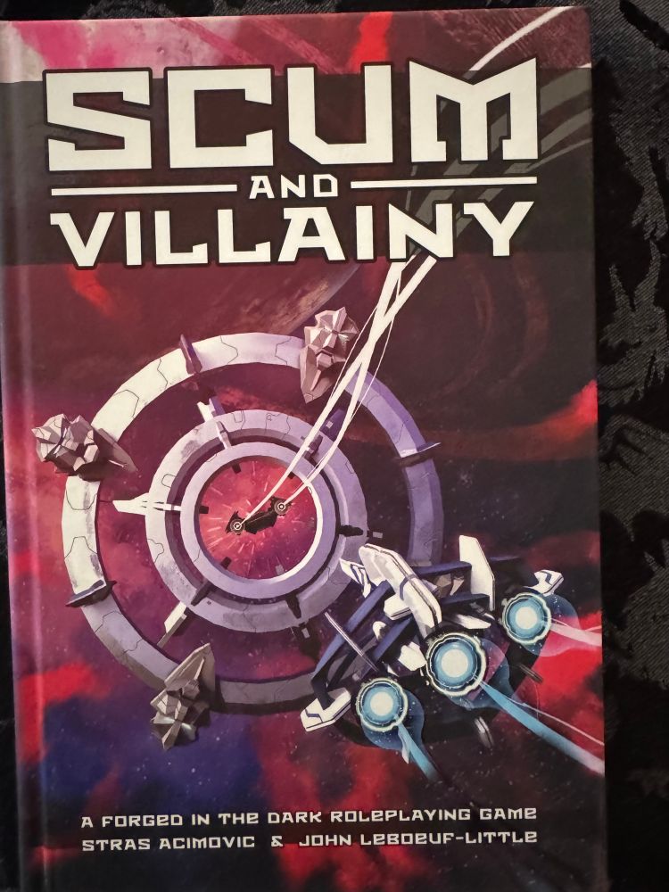 Scum &Villainy ttrpg
2 space ships flying towards a ring space station 