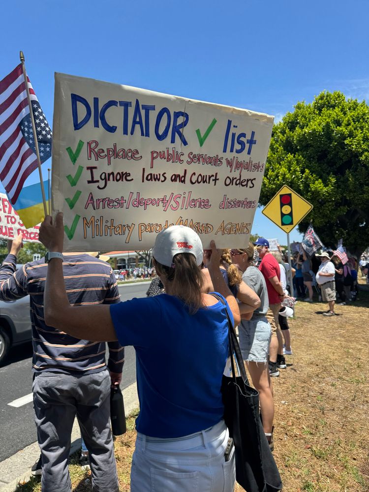 No Kings Day rally in Orange County CA