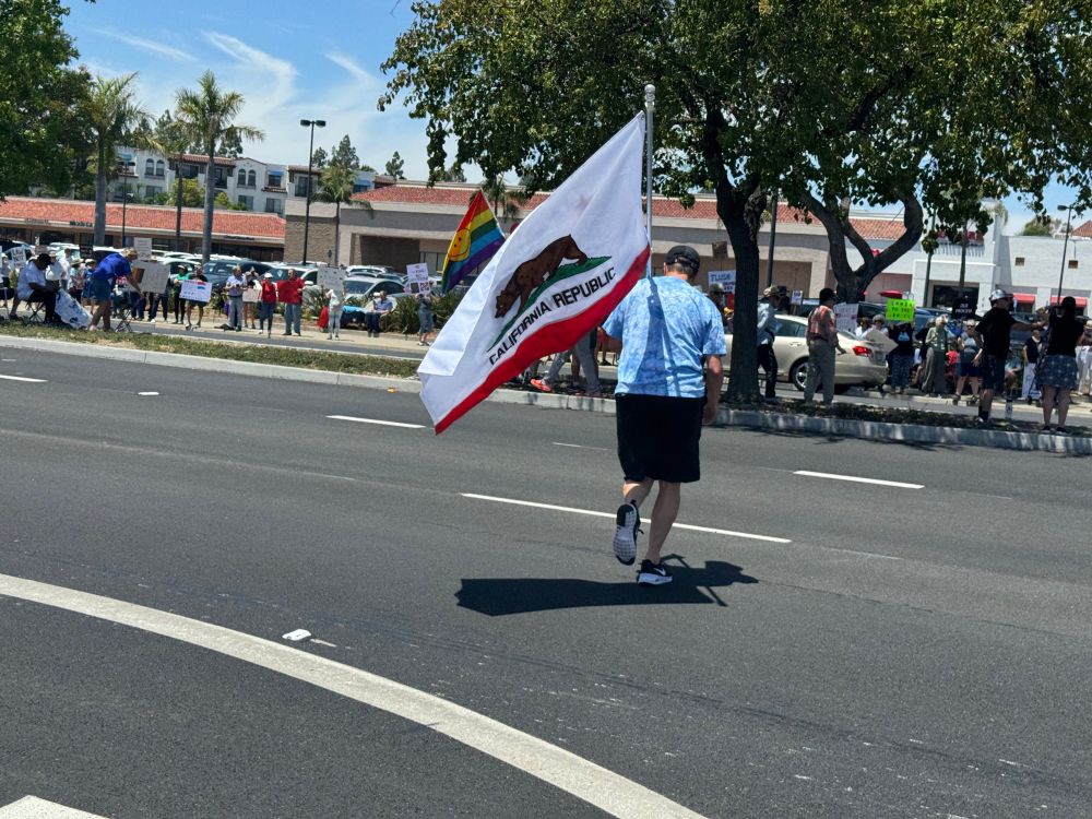 No Kings Day rally in Orange County CA