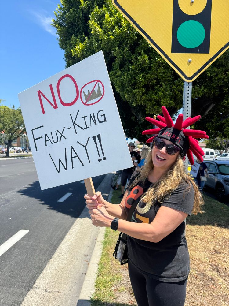 No Kings Day rally in Orange County CA