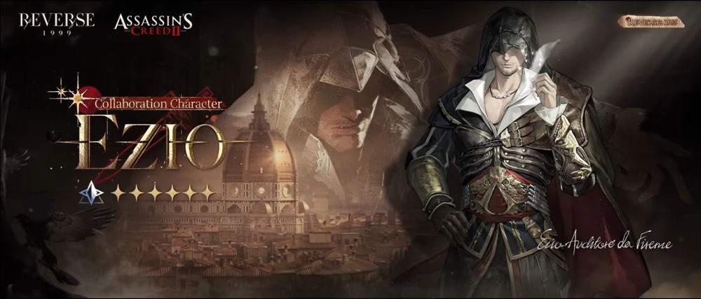 Reverse 1999 Collaboration Banner Art for Ezio Auditore da Firenze.