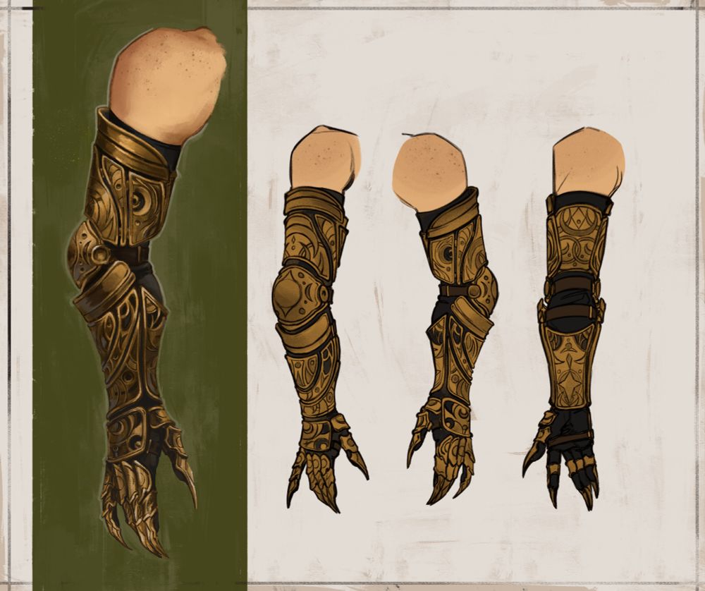 Gauntlet design by https://x.com/drmntsillymoth