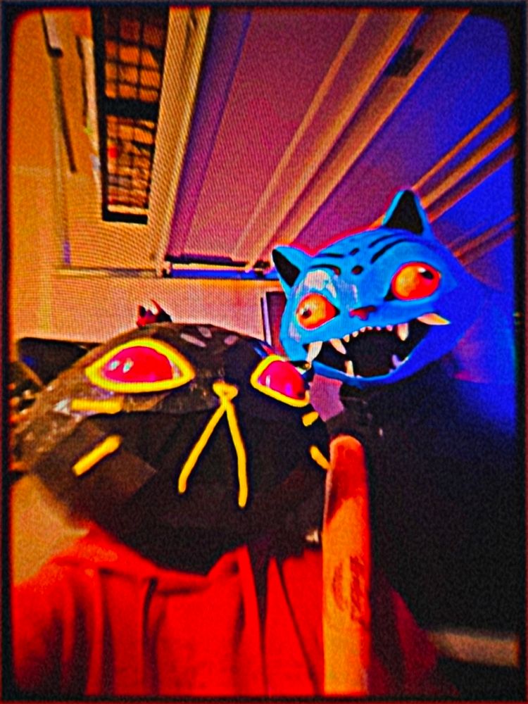 Another silly selfie of us in our masks