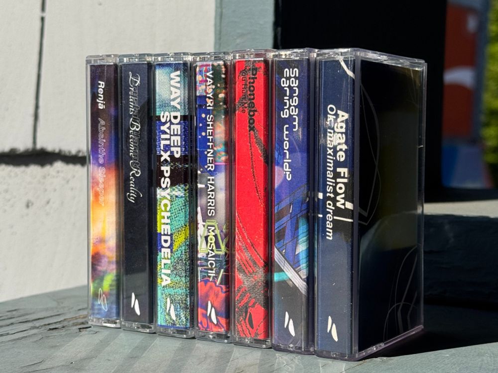 photo of a row of cassette tapes