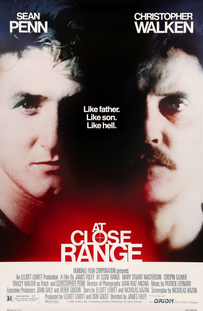 Movie poster for At Close Range 