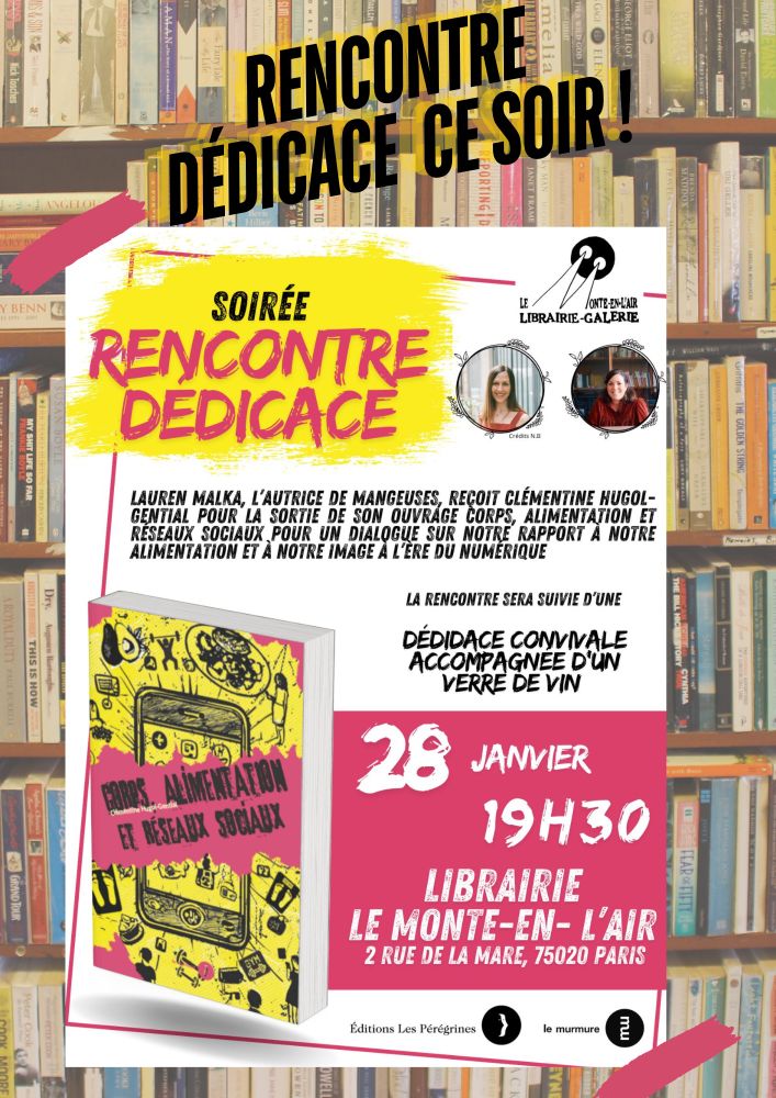 Affiche rencontre dédicaces au 2 rue de la mare à 19h30