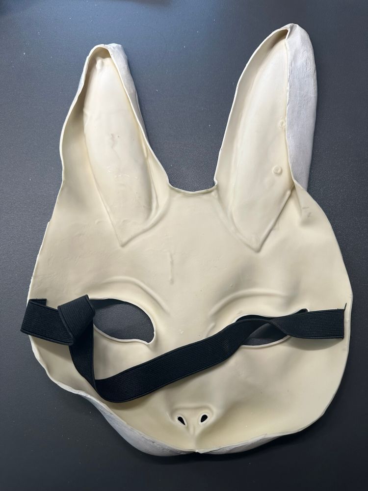 Back side of the delivered mask. Flat 