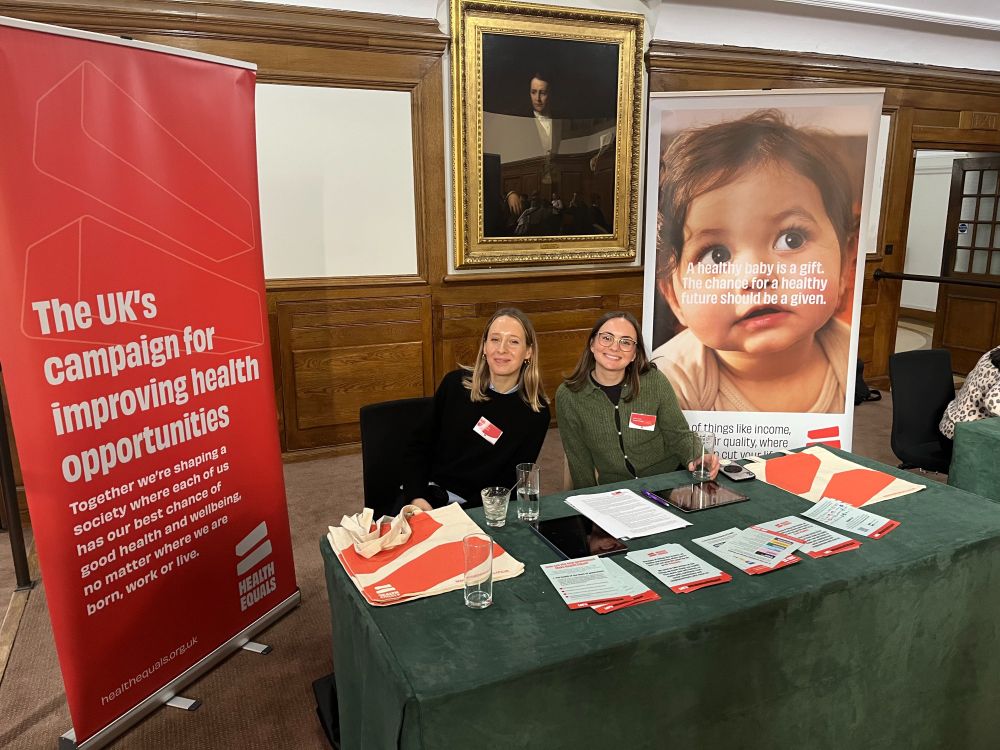 Health Equals' stand at the Crisis summit 
