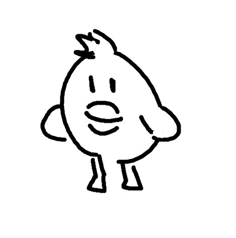 Deutsch: Eine Skizze von der vogelähnlichen Kreatur Daphne. Sie ist das Maskottchen der Band Tocotronic.

English: Sketch of the birdlike creature Daphne. She is the mascot of the band Tocotronic.