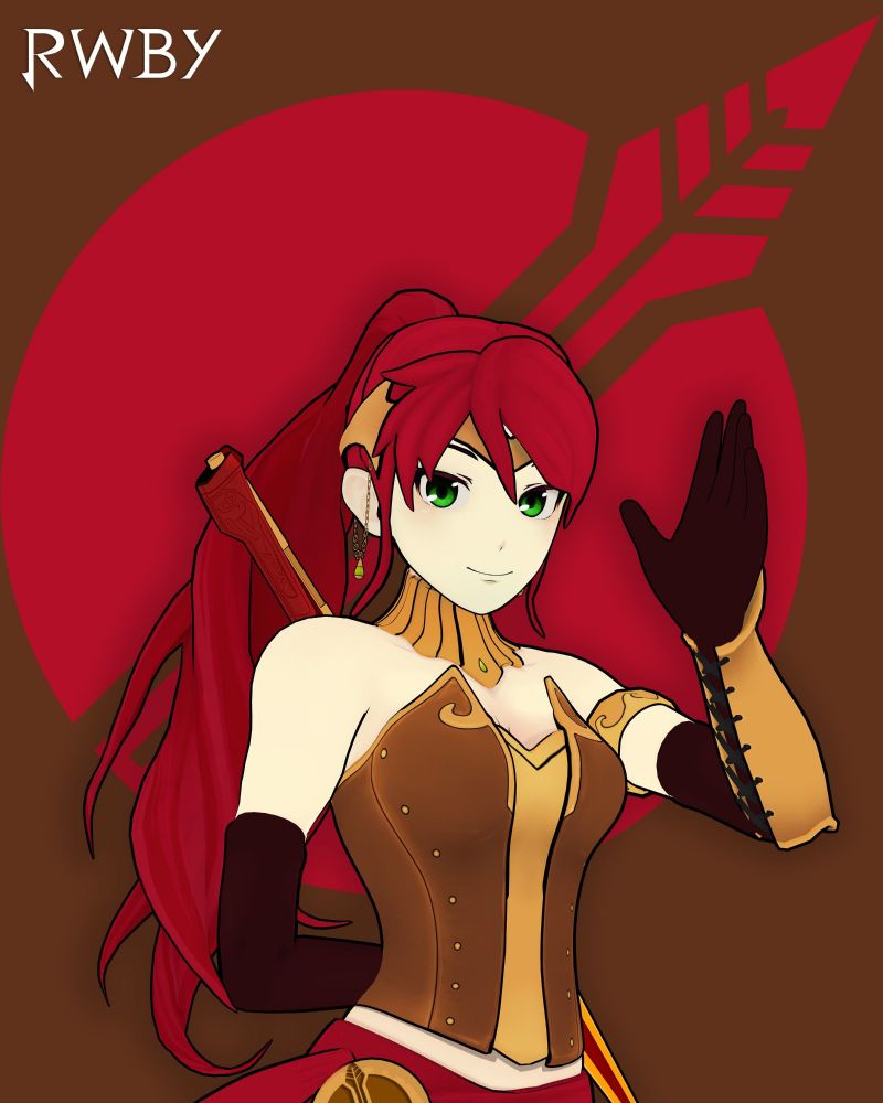 Pyrrha's marketing pose for Volume 3.