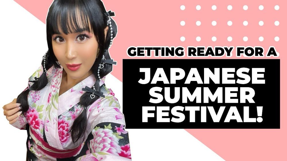 Getting ready for my FIRST Japanese Summer Festival | Shibuya decora nails, Vintage Yukata, Izakaya