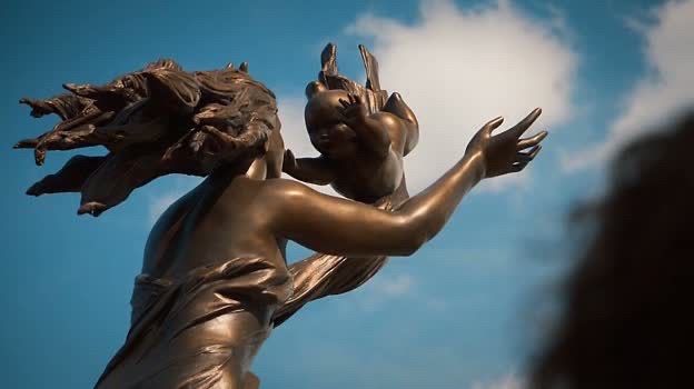 The Departure Day memorial statue from The Leftovers